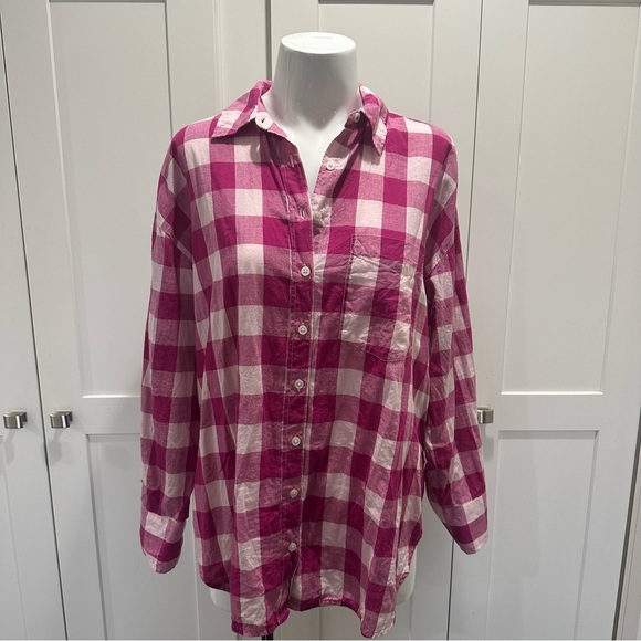 Anthropologie The Bennet Buttondown Shirt by Maeve: Buffalo Check Edition - Picture 5 of 8